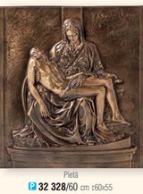 Мадонна с Иисусом у креста барельеф